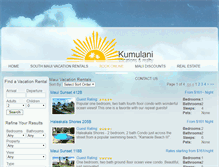 Tablet Screenshot of bookings.kumulani.com